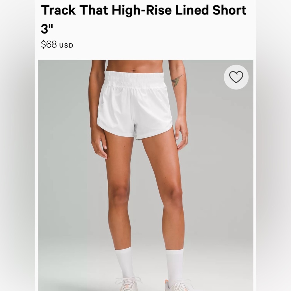 Track That High-Rise Lined Short 3" Lululemon shorts